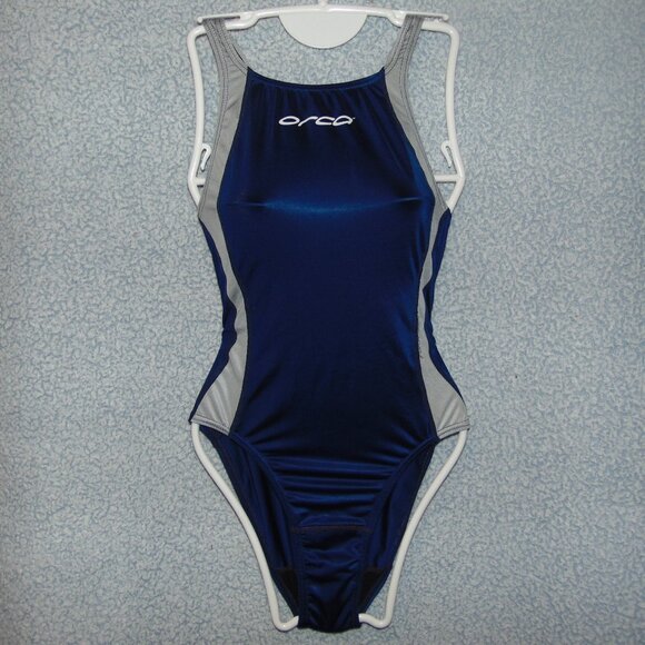 Orca Blue Silver Swimsuit 10 - Picture 1 of 8